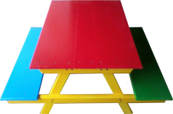 Outdoor Furniture -  Multi-coloured Picnic Table