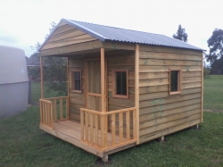 Cubby House Colours -  Woodland Grey Roof with a Light Stain