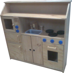 Cubby/Home Corner -  Complete Kitchen with Microwave