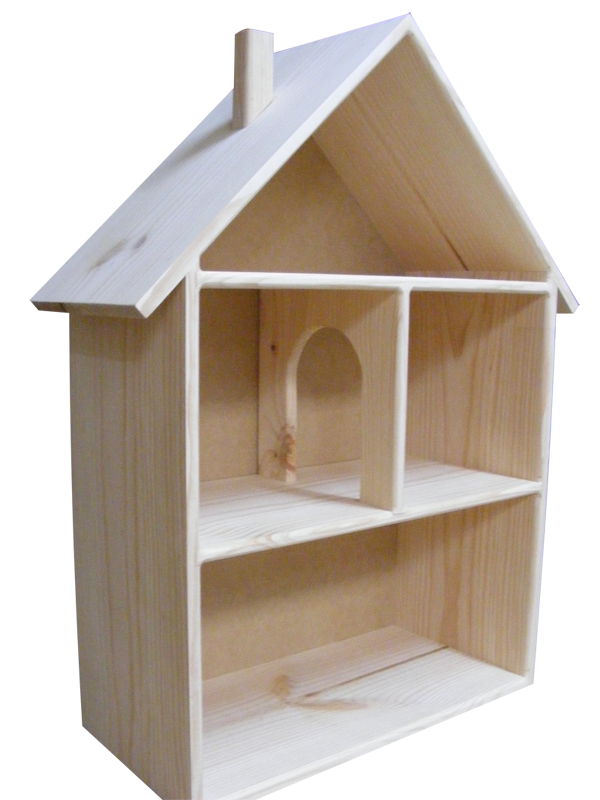 Basic wooden store dolls house